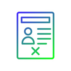 Poster - Rejected Profile with Gradient Design Element