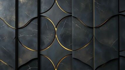 Poster - Decorative wall design showcases intricate patterns in a stylish interior setting with a touch of elegance and sophistication. Generative AI
