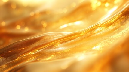 Poster - closeup detail of a gold colored background showcasing rich hues and luxurious shine for artful purp