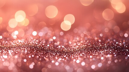 Wall Mural - enchanting pink glitter background with soft white and pink lights creating a dreamy sparkling atmos