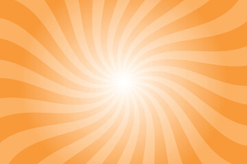 Aufkleber - Abstract orange background with rays retro starburst rays. India saffron orange sunburst background vector illustration pattern beam rays. Spiral radial striped backdrop. Vector illustration.