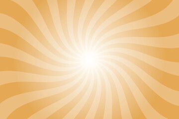 Aufkleber - Abstract orange background with rays retro starburst rays. Indian sunset orange sunburst background vector illustration pattern beam rays. Spiral radial striped backdrop. Vector illustration.