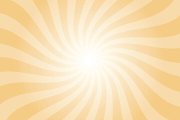 Aufkleber - Abstract orange background with rays retro starburst rays. Light buff orange sunburst background vector illustration pattern beam rays. Spiral radial striped backdrop. Vector illustration.