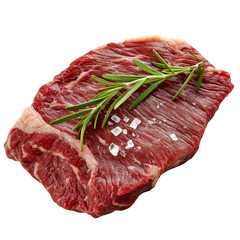 Sticker - Fresh raw beef steak with rosemary and salt