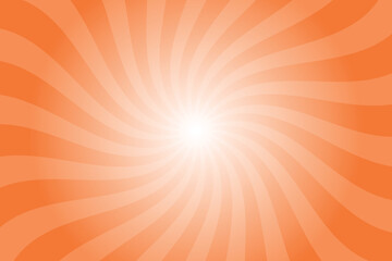 Aufkleber - Abstract orange background with rays retro starburst rays. Papaya orange sunburst background vector illustration pattern beam rays. Spiral radial striped backdrop. Vector illustration.