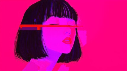 Poster - Vivid Pixel Art, a striking display of bold colors and sharp contrasts, showcasing the dynamic interplay of hues in a visually engaging digital canvas