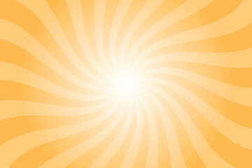 Aufkleber - Abstract orange background with rays retro starburst rays. Pastel orange sunburst background vector illustration pattern beam rays. Spiral radial striped backdrop. Vector illustration.