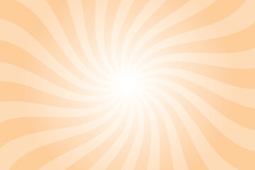 Aufkleber - Abstract orange background with rays retro starburst rays. Peach orange sunburst background vector illustration pattern beam rays. Spiral radial striped backdrop. Vector illustration.