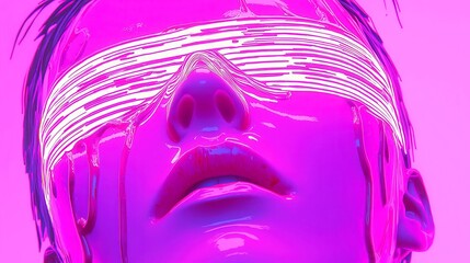 Poster - Vibrant Retro Neon Aesthetic, a bold fusion of bright colors and pixel art style, evoking nostalgia for classic gaming and digital art from the 16-bit era.