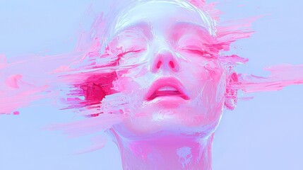 Poster - Glitch Art Canvas, a vibrant abstract composition featuring distorted colors and shapes, creating a dynamic interplay of visual chaos and artistic expression.