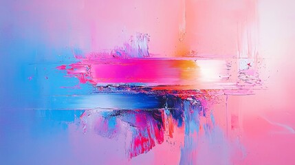 Poster - pixelated canvas art, a vibrant artwork showcasing a blend of bold colors and geometric shapes, crea