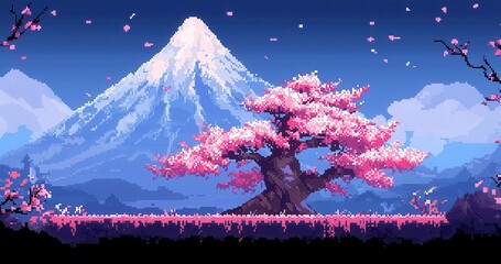 Poster - vibrant digital terrain, an abstract representation of a lush landscape, rich colors and intricate p