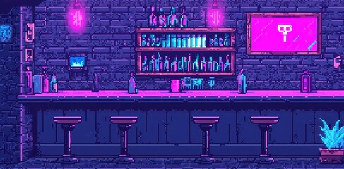 Poster - Retro pixel art design of an old computer monitor, vibrant colors, nostalgic digital aesthetic, evoking memories of early gaming and vintage technology, unique art piece.