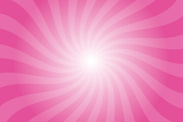 Aufkleber - Abstract pink background with rays retro starburst rays. Raspberry red orange sunburst background vector illustration pattern beam rays. Spiral radial striped backdrop. Vector illustration.
