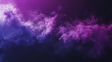 Wall Mural - a cosmic background with pink and blue nebulae and stars.