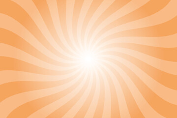 Aufkleber - Abstract orange background with rays retro starburst rays. Sandy orange sunburst background vector illustration pattern beam rays. Spiral radial striped backdrop. Vector illustration.