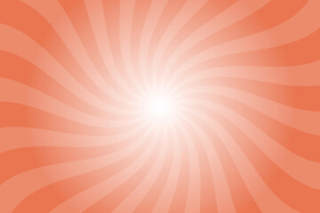 Aufkleber - Abstract orange background with rays retro starburst rays. Sunrise orange sunburst background vector illustration pattern beam rays. Spiral radial striped backdrop. Vector illustration.