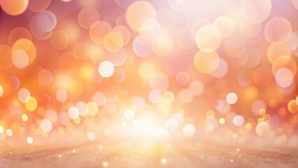 Wall Mural - abstract golden sparkle background with soft focus bokeh lights and glittering surface