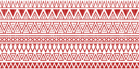 Wall Mural - Seamless pattern, ethnic background, geometric ornament, vector design, border