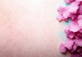 Poster - Soft Pink Texture with Fluffy Materials on Pastel Background for Creative Design Projects and Artistic Use