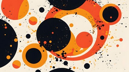 Poster - abstract background with circles
