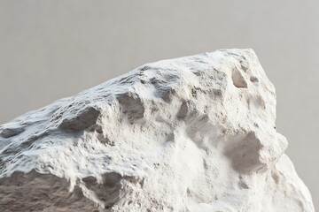 Wall Mural - Close-up view of a white rough textured rock