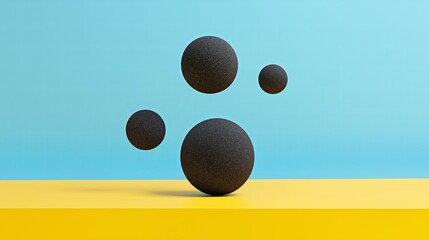 Poster - A composition of three simple dots creating perfect balance.