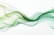 © Anat art - Flowing green and white abstract design creates a sense of tranquility and movement across a smooth background. Generative AI