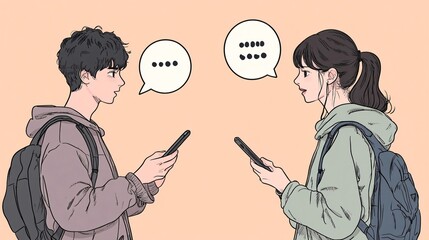 people using mobile phones for communication