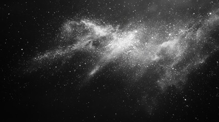 Wall Mural - dense star cluster with nebula shining brightly in deep space