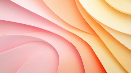 Poster - Colorful layers in soft pastel shades create a soothing visual texture on a gradient background for design inspiration. Generative AI