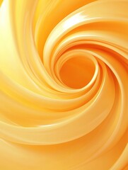 Wall Mural - Swirling patterns of bright yellow cream create an elegant and vibrant texture. Generative AI