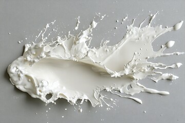 Poster - Creamy Liquid Explodes in Dynamic Splash, Creating Abstract Art