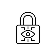 Poster - Spyware outline icons, minimalist vector illustration ,simple transparent graphic element .Isolated on white background