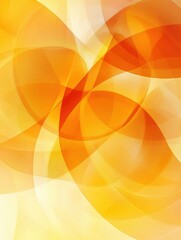 Poster - Vibrant swirl of orange and yellow shapes creating a dynamic pattern in abstract art during bright daylight. Generative AI