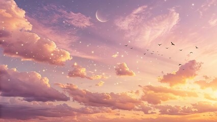 Sticker - Pastel Dreamscape Sky