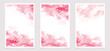 © Fitriasuryan - pink watercolor vector background set