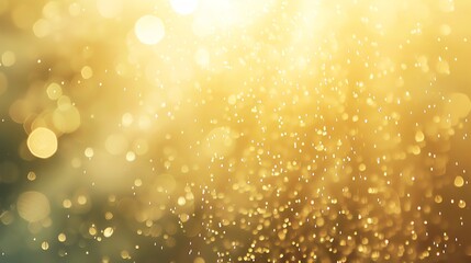 Canvas Print - an abstract image of blurry, yellow and white bokeh lights.