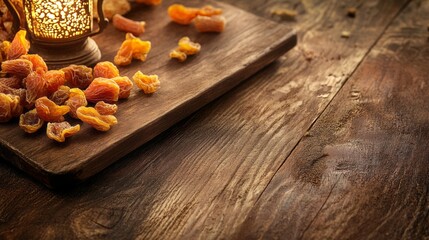 Aufkleber - Gathered around a beautifully crafted lantern, families enjoy dried fruit treats as they celebrate the holy month of Ramadan, creating warm connections and lasting memories