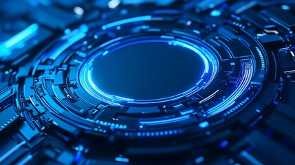 Poster - abstract futuristic technology background