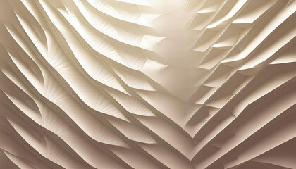 3d pattern made of white and beige geometric shapes creative background or wallpaper surface made of light and shadow