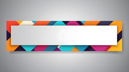 Fototapete - abstract web banner design template. Banner - Design Element