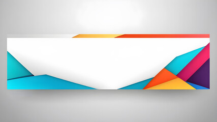 Fototapete - abstract web banner design template. Banner - Design Element