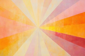 Leinwandbilder - Colorful rays of warm hues radiate across a soft background at a contemporary art exhibit. Generative AI