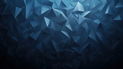 Poster - Abstract geometric blue pattern with sharp angles