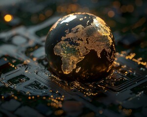 Wall Mural - quantum computing is accelerating solutions to climate change