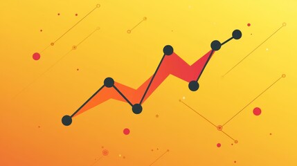 Poster - Upward Trend Graph, Growth, Progress, Abstract Background, Business