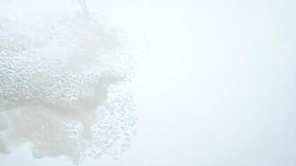 Poster - elegant abstract white background with soft particles and smooth motion in 4k video