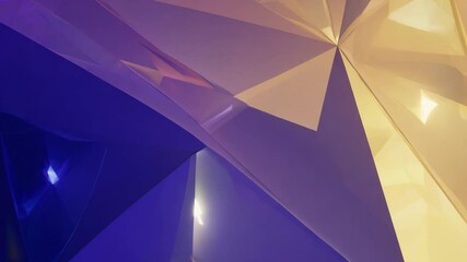 Poster - beautiful three-dimensional abstract geometric background animation
