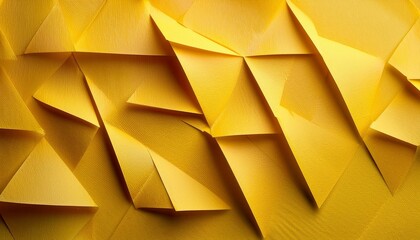 Wall Mural - yellow folding paper texture background